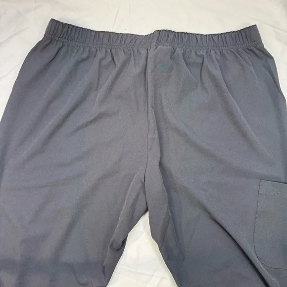 Skechers Scrub Pants Gray Large Reliance Cargo 3 Pocket Straight Leg Stretch - Picture 13 of 16